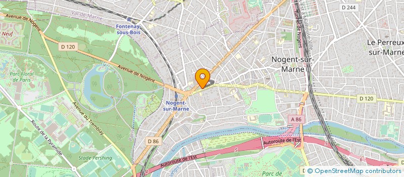 localisation de l'entreprise G.D 94 à NOGENT-SUR-MARNE