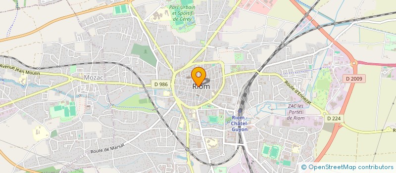 localisation de l'entreprise G D A  RIOM