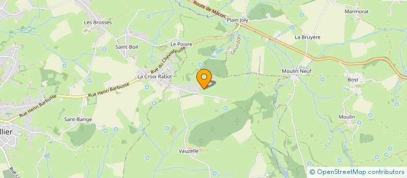 localisation de l'entreprise G.D.A.  SAINT-ROMAIN-SOUS-GOURDON