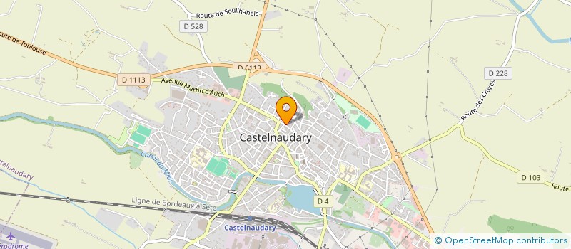 localisation de l'entreprise G.D.A. à CASTELNAUDARY