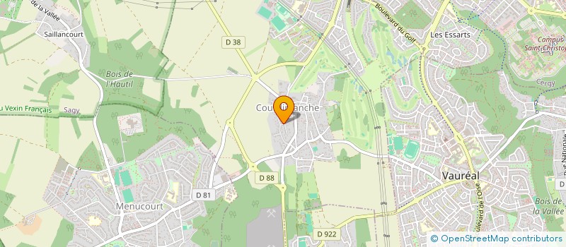 localisation de l'entreprise G D B  COURDIMANCHE