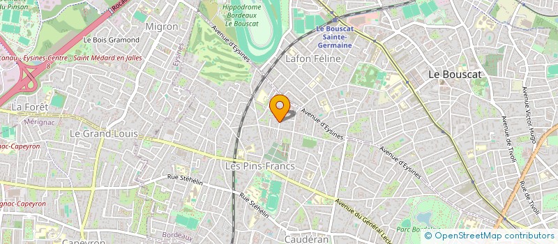 localisation de l'entreprise G.D.B. à BORDEAUX