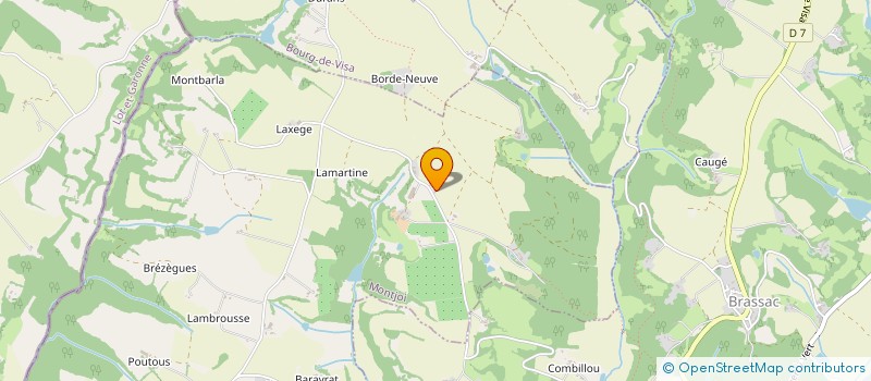 localisation de l'entreprise G D B (GENERALE DU BATIMENT)  MONTJOI