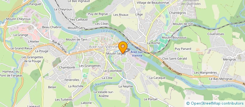 localisation de l'entreprise G & D BERNARD à AIXE-SUR-VIENNE