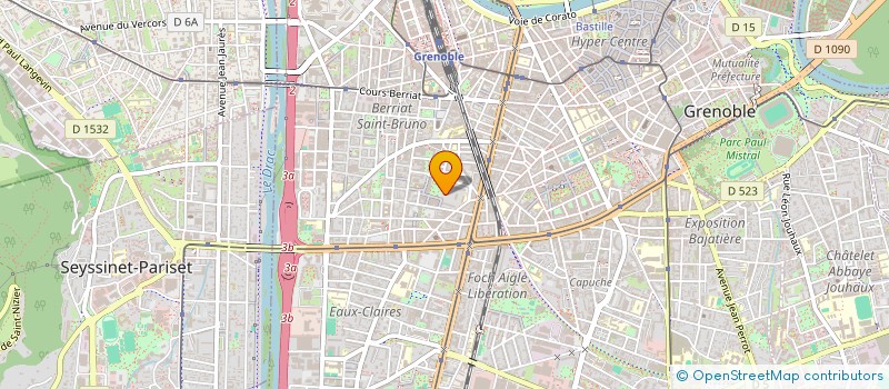 localisation de l'entreprise G.D.C  GRENOBLE