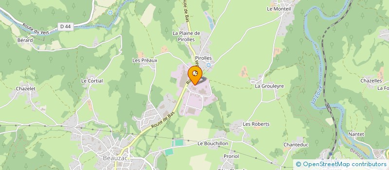 localisation de l'entreprise G.D.C.L MAINTENANCE  BEAUZAC