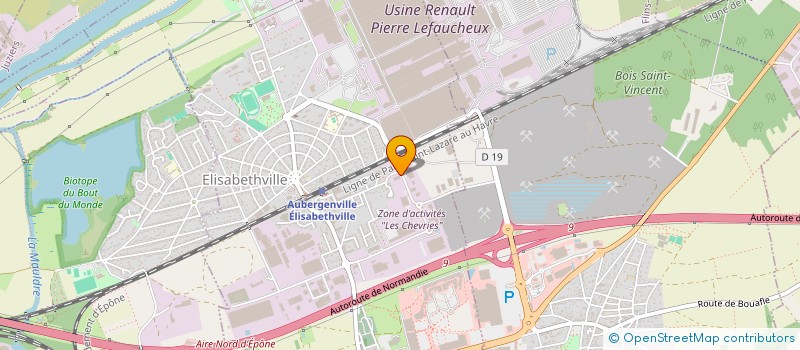 localisation de l'entreprise G & D CONSTRUCTION  AUBERGENVILLE