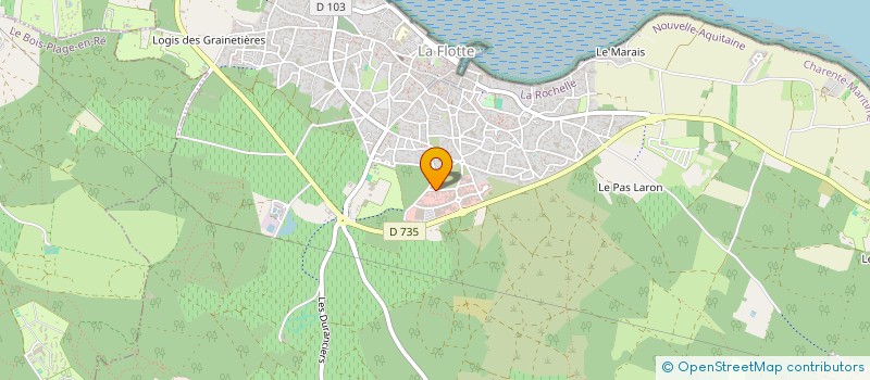 localisation de l'entreprise G.D.D.  LA FLOTTE