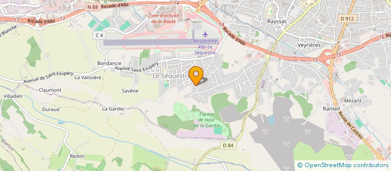 localisation de l'entreprise G.D DEVELOPPEMENT  LE SEQUESTRE