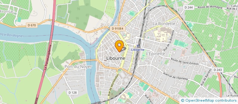 localisation de l'entreprise G.D.DIFFUSION à LIBOURNE