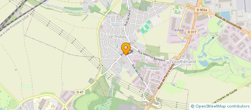 localisation de l'entreprise G.D. DISTRIBUTION à LE THILLAY