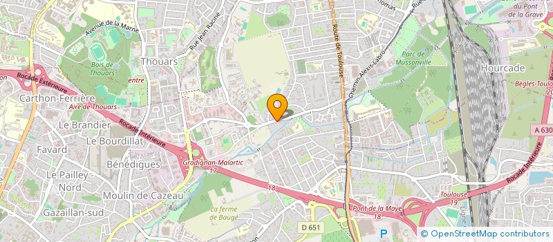 localisation de l'entreprise G.D ENTREPRISE  VILLENAVE-D'ORNON