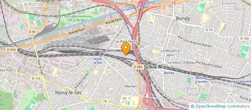 localisation de l'entreprise G.D.H. à NOISY-LE-SEC