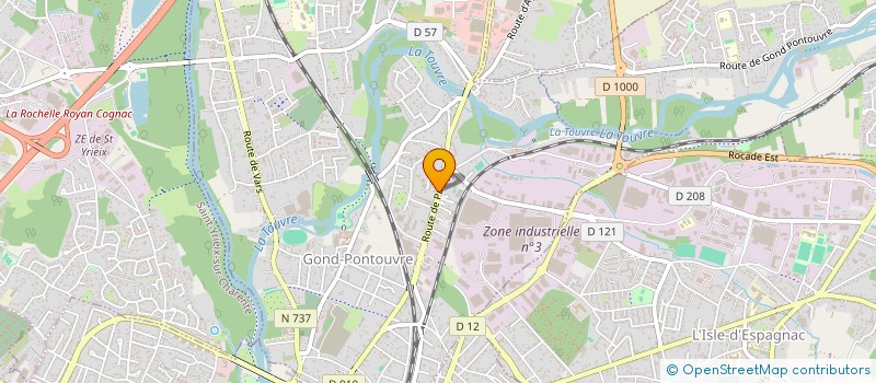 localisation de l'entreprise G.D.H. IMMOBILIER  GOND-PONTOUVRE