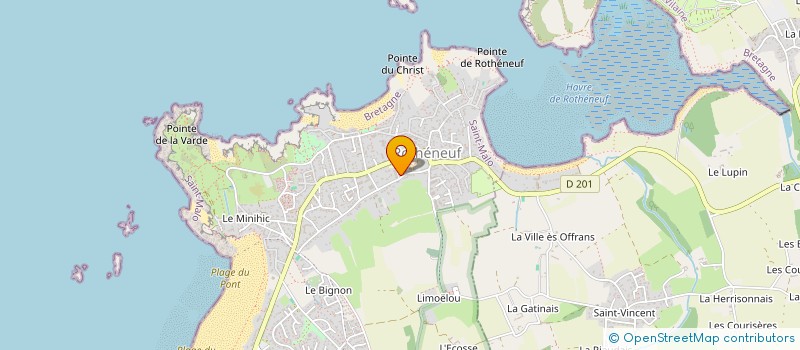 localisation de l'entreprise G.D.I.  SAINT-MALO