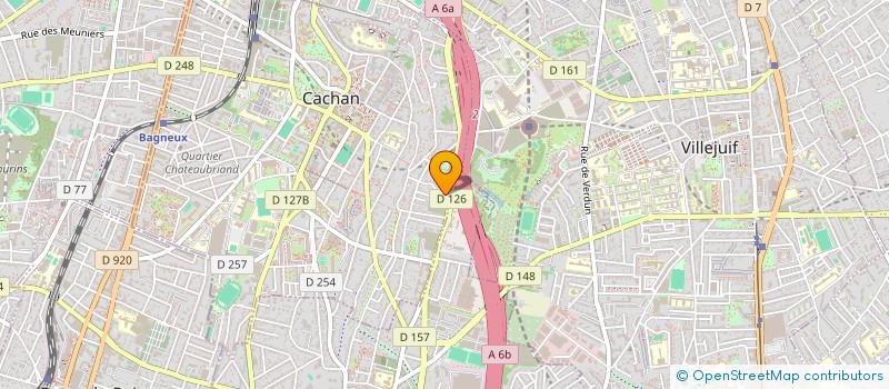 localisation de l'entreprise G&D IMMO  CACHAN