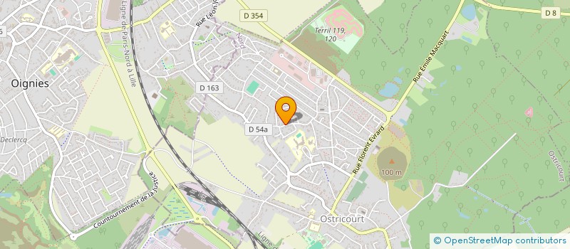 localisation de l'entreprise G.D. IMMO  OSTRICOURT