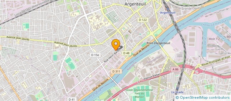 localisation de l'entreprise G D INFORMATIQUE SERVICES à ARGENTEUIL