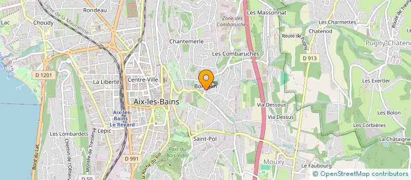 localisation de l'entreprise G.D. INGENIERIE à AIX-LES-BAINS