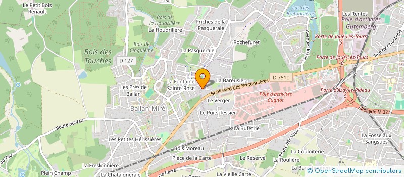 localisation de l'entreprise G.D.K.  BALLAN-MIRE