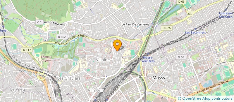 localisation de l'entreprise G.D.L.P.  MASSY