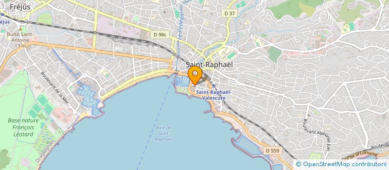 localisation de l'entreprise G D M  SAINT-RAPHAEL