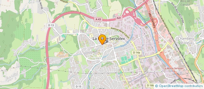 localisation de l'entreprise G.D. MONT VALLON  LA MOTTE-SERVOLEX