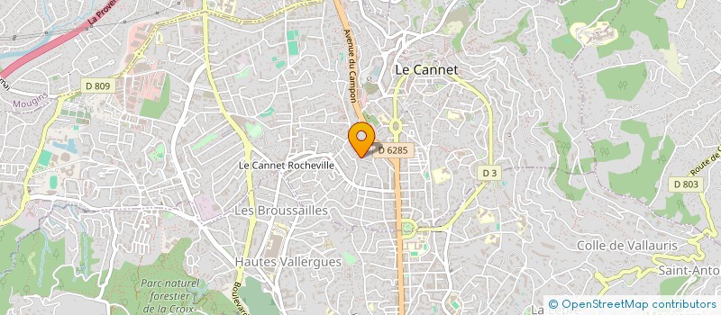 localisation de l'entreprise G.D. NEGOCE à LE CANNET