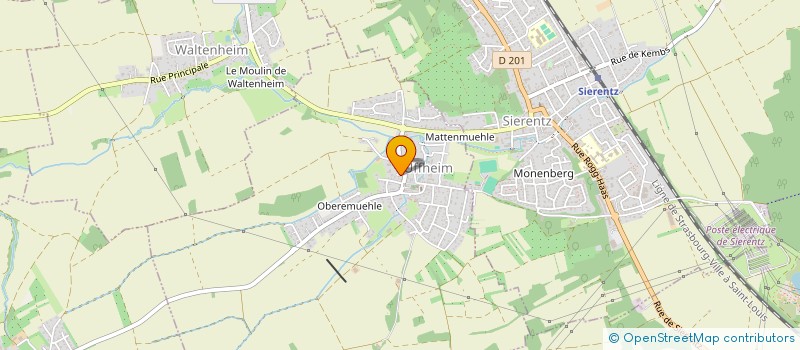 localisation de l'entreprise G.D.R. CHASSEURS  UFFHEIM