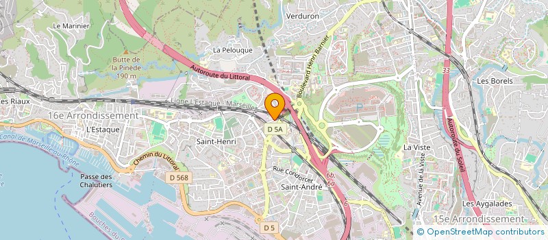 localisation de l'entreprise G.D.S. AUTO  MARSEILLE