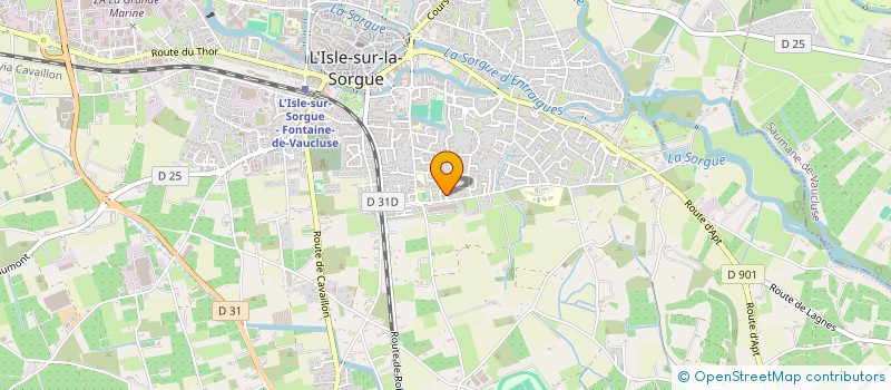 localisation de l'entreprise G.D.S. GRASSI DISTRIBUTION SERVICES à L'ISLE-SUR-LA-SORGUE