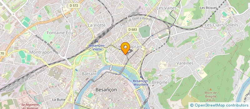 localisation de l'entreprise G.D. SERVICES  BESANCON