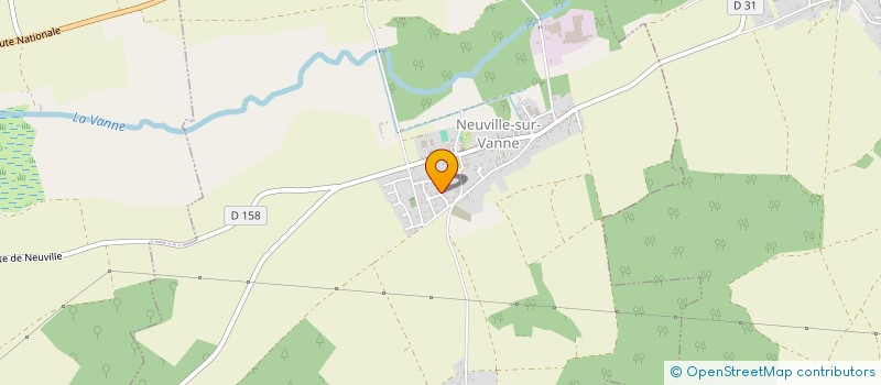 localisation de l'entreprise G.D.SYSTEME  NEUVILLE-SUR-VANNE