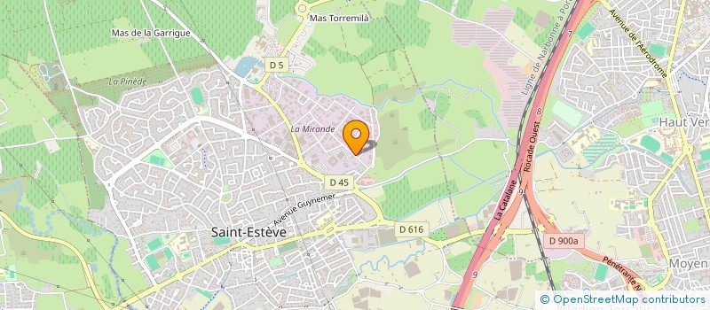 localisation de l'entreprise G.D. THERMIQUE  SAINT-ESTEVE