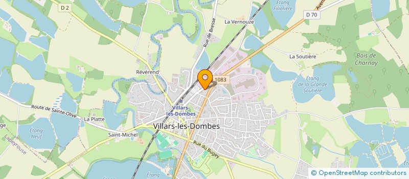 localisation de l'entreprise G. DAVID ETANCHEITE à VILLARS-LES-DOMBES