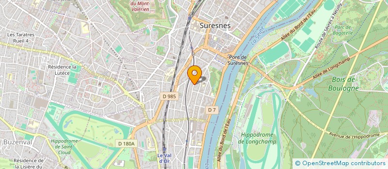 localisation de l'entreprise G.DB. à SURESNES