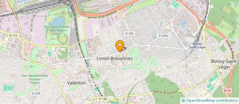 localisation de l'entreprise G. DE CASTELLAN à LIMEIL-BREVANNES