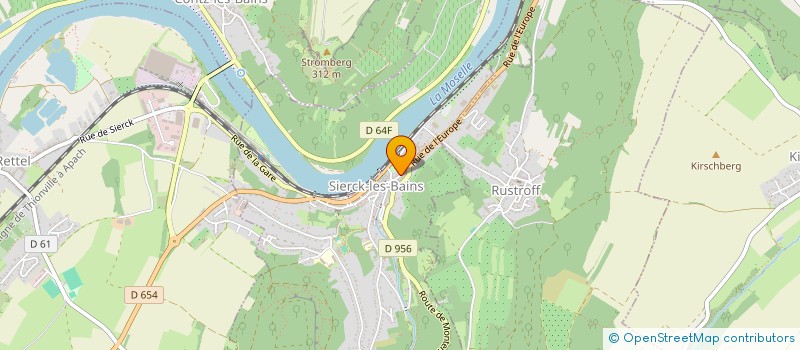 localisation de l'entreprise G. DE RUDLINGEN SAS  SIERCK-LES-BAINS