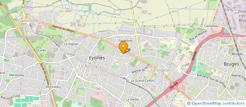 localisation de l'entreprise G DECOCONSULT à EYSINES