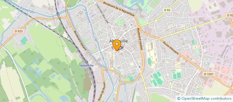 localisation de l'entreprise G DELABIE  B MICHEL  J P PELLISSIER à ABBEVILLE