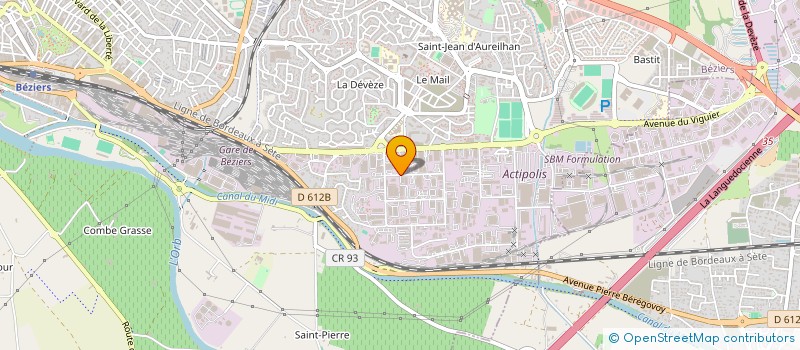 localisation de l'entreprise G'DEVELOPPEMENT à BEZIERS
