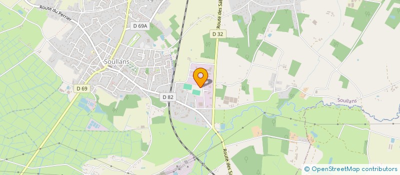 localisation de l'entreprise G. DIBOIS à SOULLANS