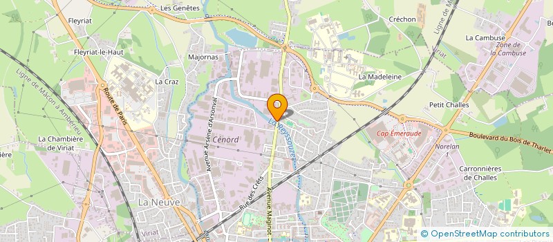 localisation de l'entreprise G-DUBA à BOURG-EN-BRESSE
