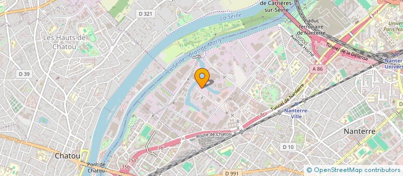 localisation de l'entreprise G DUPUY SA à NANTERRE