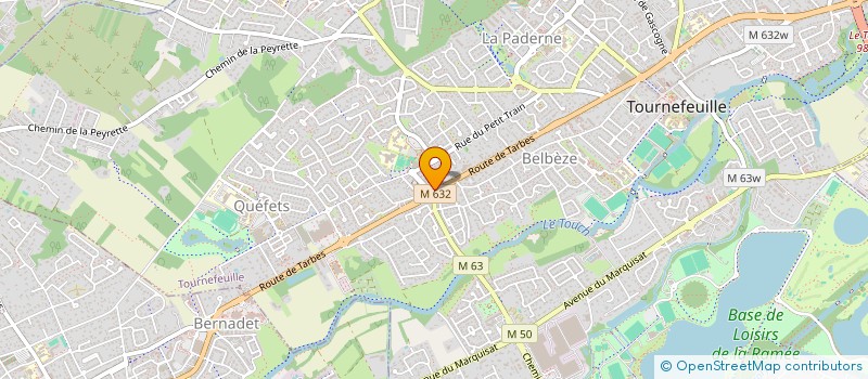 localisation de l'entreprise G.E.2 M  TOURNEFEUILLE