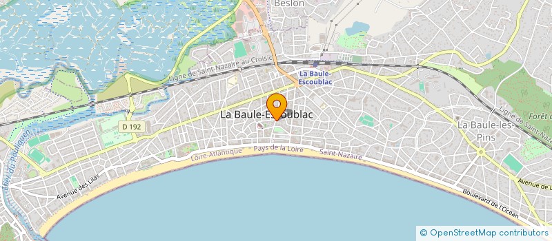 localisation de l'entreprise G.E.A.  LA BAULE-ESCOUBLAC