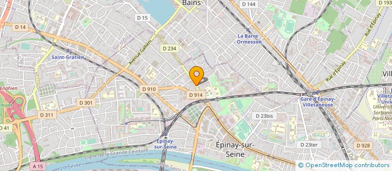 localisation de l'entreprise G.E.C à EPINAY-SUR-SEINE