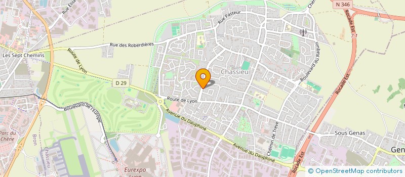 localisation de l'entreprise G.E.C  MEYZIEU