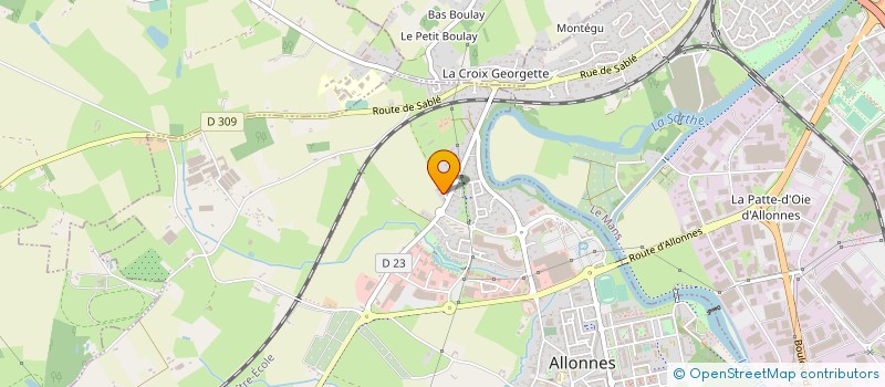 localisation de l'entreprise G.E.C.I.  ALLONNES