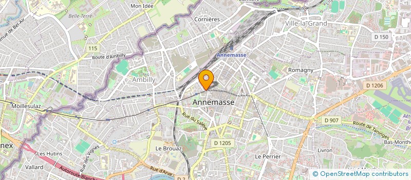 localisation de l'entreprise G.E.C M.S  ANNEMASSE